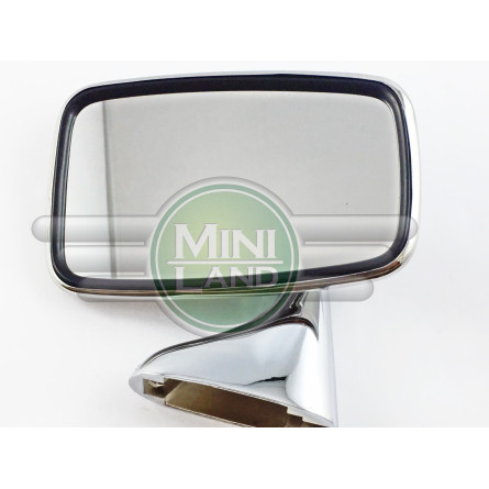 Lusterko chromowane, prostokątne lewe