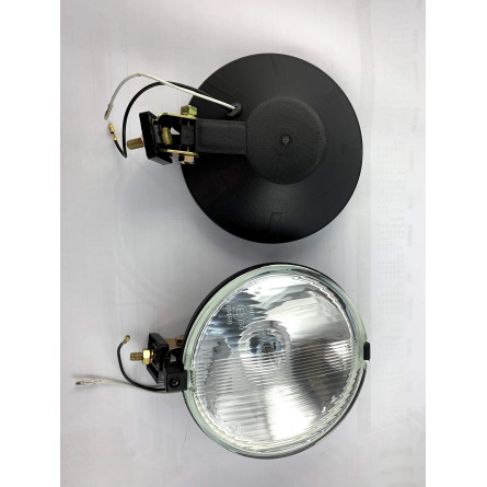 Lampa dalekosiężna, czarna obudowa