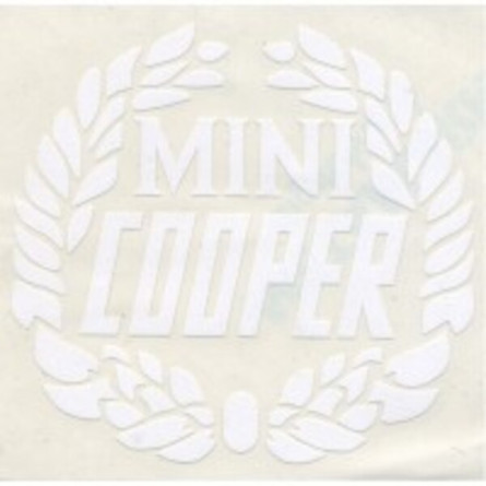 Naklejka laurel 'Mini Cooper', biały