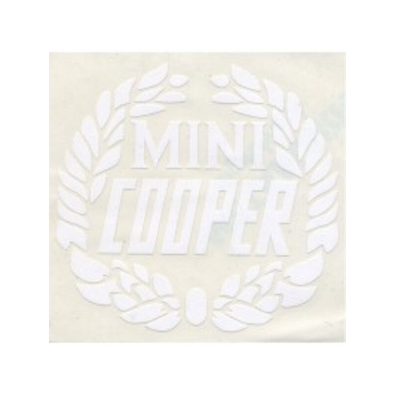 Naklejka laurel 'Mini Cooper', biały