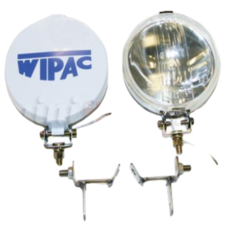 Lampy halogenowe dalekosiężne z osłonami (4 szt)