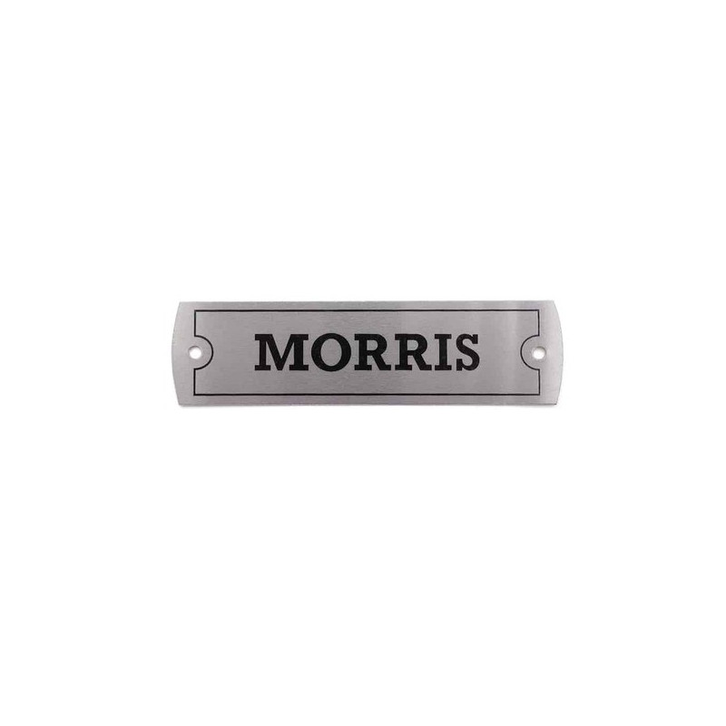 Tabliczka "Morris" na pokrywe zaworów(metal) Tabliczka "Morris" na pokrywe zaworów(metal)