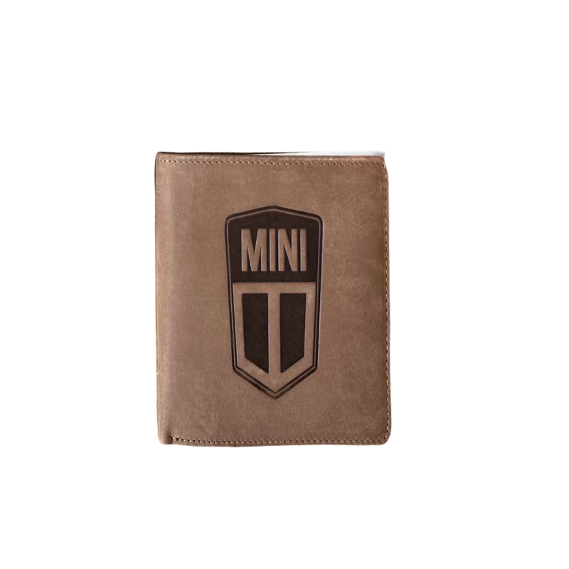 Portfel skórzany z logo klasycznego Mini Portfel skórzany z logo klasycznego Mini