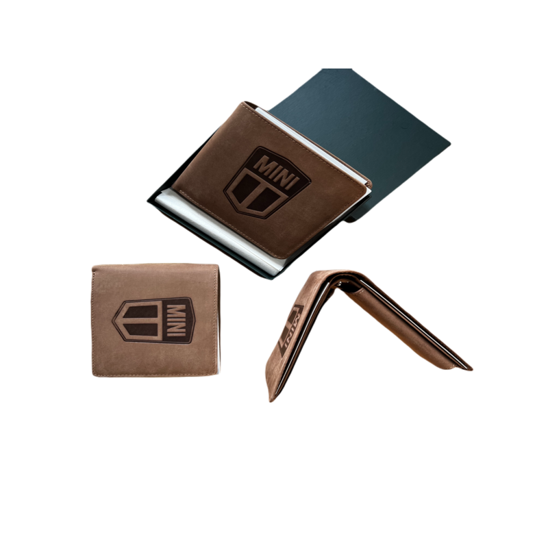 Portfel skórzany z logo klasycznego Mini Portfel skórzany z logo klasycznego Mini