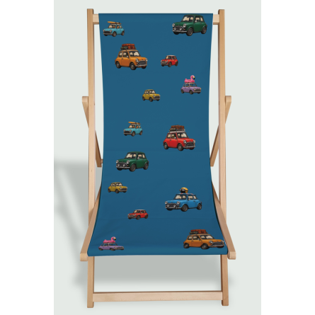 Leżak drewniany z motywem Mini Classic