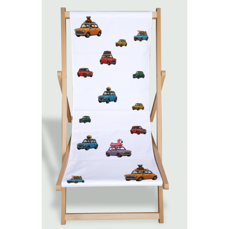 Leżak drewniany z motywem Mini Classic