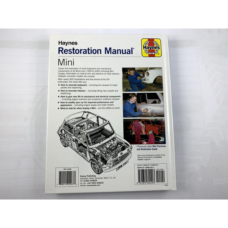 Książka Haynes "Restauration Manual" Książka Haynes "Restauration Manual"